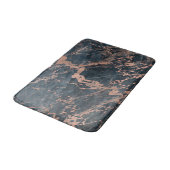 Misty Rustic Blue en Roos Gold Pink Glam Marble Badmat (Gekanteld)