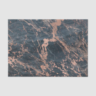 Misty Rustic Blue en Roos Gold Pink Glam Marble Tissuepapier