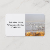 Misty Sandhill Cranes Visitekaartje (Voorkant)