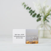 Misty Sandhill Cranes Visitekaartje (Staand voorkant)