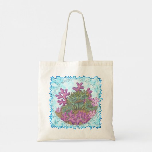Misty Sea Coral seashells  Tote Bag (Achterkant)