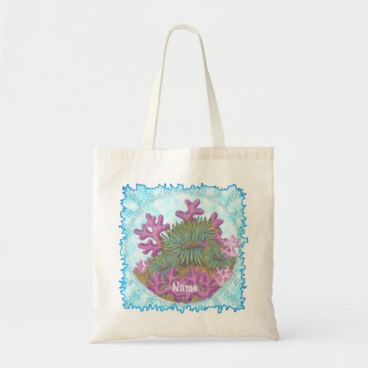 Misty Sea Coral seashells  Tote Bag (Voorkant)