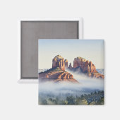 Misty Sedona Arizona Travel Cathedral Rock Magneet (Voorkant / Achterkant)