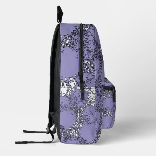 Misty Shamrocks Backpack – Trendy & Artistic Bedrukte Rugzak (Links)