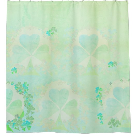 Misty Shamrocks Douchegordijn (Voorkant)