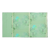 Misty Shamrocks Pillowcase Kussensloop (Achterkant-Links)