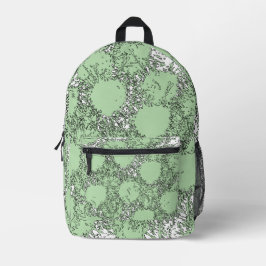 Misty Shamrocks Rugzak – Chic & Artistieke Groen