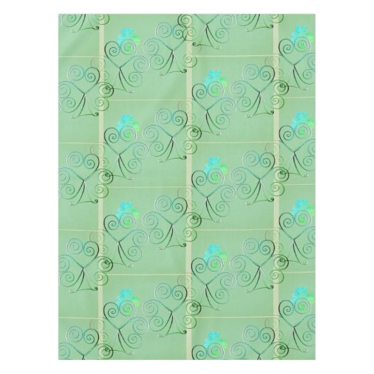 Misty Shamrocks Tafelkleed (Voorkant)