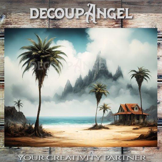 Misty Shores en Hidden Peaks - Decoupage - Tissuepapier