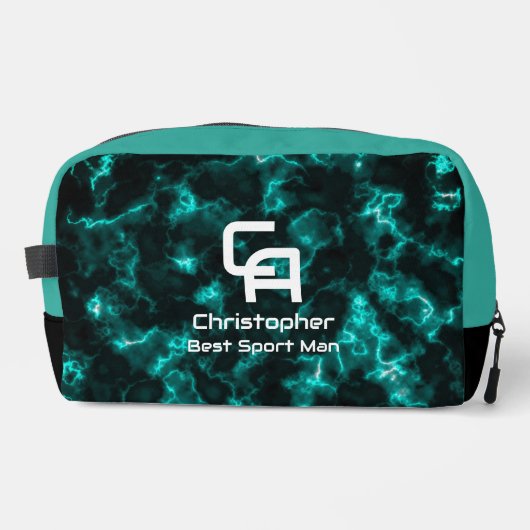 Misty Smoke Monogram Aqua Toilettasje (Voorkant)