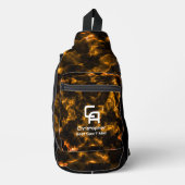 Misty Smoke Monogram Goud Sling Bag (Voorkant)