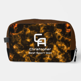 Misty Smoke Monogram Goud Toilettasje