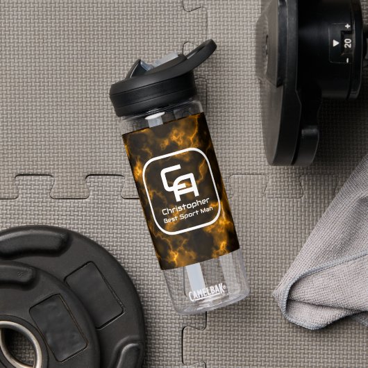 Misty Smoke Monogram Goud Waterfles (Gym)