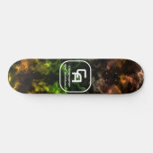 Misty Smoke Monogram Multicolors Persoonlijk Skateboard (Horizontaal)
