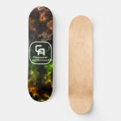 Misty Smoke Monogram Multicolors Persoonlijk Skateboard (Voorkant)