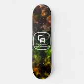 Misty Smoke Monogram Multicolors Persoonlijk Skateboard (Voorkant)