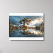 Misty spring canvas afdruk (Voorkant)