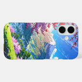 Misty Spring Mountains - Anime Landschap Case-Mate iPhone Case (Achterkant (horizontaal))