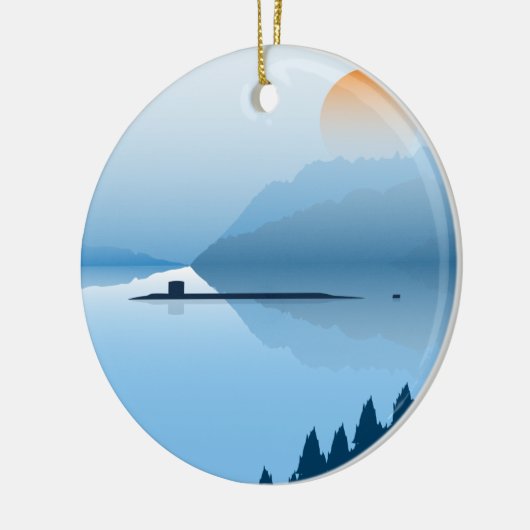 Misty Submarine - versiering Keramisch Ornament (Links)