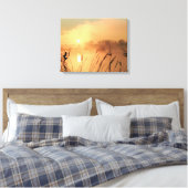 Misty Sunrise Canvas Wrap Afdruk (Insitu (Slaapkamer))