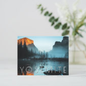 Misty Sunset in Yosemite Briefkaart (Staand voorkant)