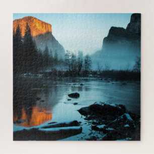 Misty Sunset in Yosemite Legpuzzel