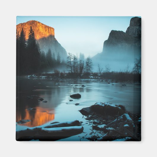 Misty Sunset in Yosemite Magneet (Voorkant)