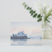 Misty Sydney Opera House Australië Briefkaart (Staand voorkant)