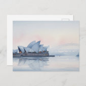 Misty Sydney Opera House Australië Briefkaart (Voorkant / Achterkant)