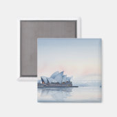 Misty Sydney Opera House Australië Magneet (Voorkant / Achterkant)