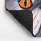 Misty the Grey Persian Cat Mousepad Muismat (Hoek)