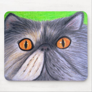 Misty the Grey Persian Cat Mousepad Muismat