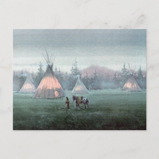 MISTY TIPI by SHARON SHARPE Briefkaart (Voorkant)