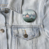 MISTY TIPI CAMP by SHARON SHARPE Ronde Button 5,7 Cm (In situ)