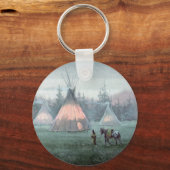 MISTY TIPI CAMP by SHARON SHARPE Sleutelhanger (Voorkant)