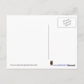 Misty Toon Kat Bunny! Briefkaart (Achterkant)