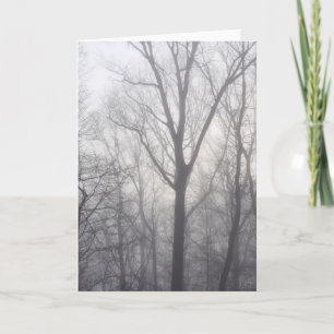 Misty Trees Gray Woodland Kaart