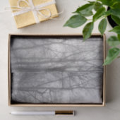 Misty Trees Gray Woodland Tissuepapier (Geschenk)