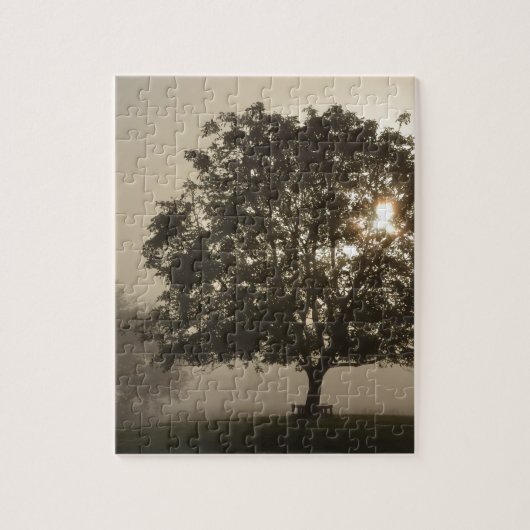 Misty Trees Legpuzzel (Verticaal)