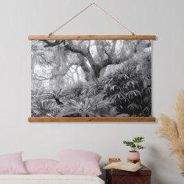 MISTY TUIN Hout Overgoten wandtapijt Hangend Wandkleed