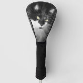 Misty Tuxedo Cat Golfheadcover (Voorkant)
