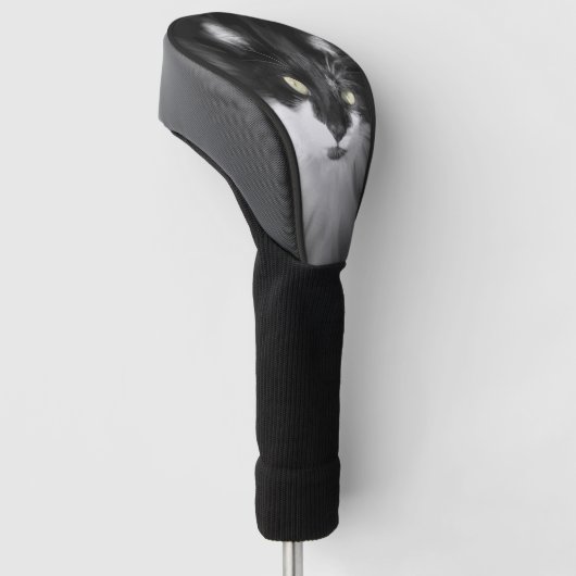 Misty Tuxedo Cat Golfheadcover (Schuin)