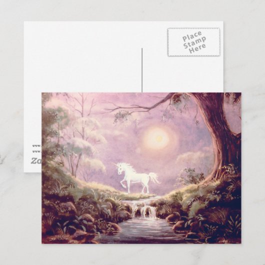 MISTY UNICORN door SHARON SHARPE Briefkaart (Voorkant / Achterkant)