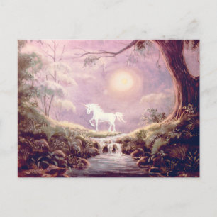 MISTY UNICORN door SHARON SHARPE Briefkaart