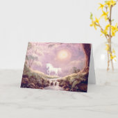 MISTY UNICORN door SHARON SHARPE Kaart (Gele Bloem)