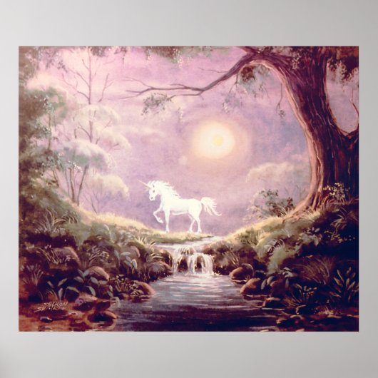 MISTY UNICORN door SHARON SHARPE Poster (Voorkant)