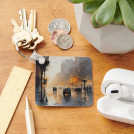 Misty Urban Evening Sleutelhanger