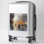 Misty Urban Evening Sticker (Koffer)