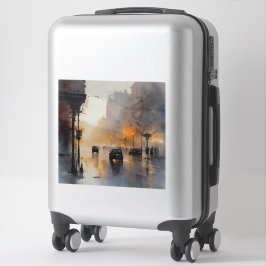 Misty Urban Evening Sticker