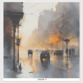 Misty Urban Evening Sticker (Vel)